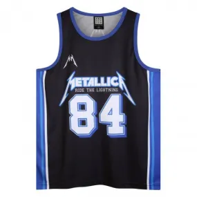 Amplified Mens Ride The Lightning Metallica Basketball Jersey