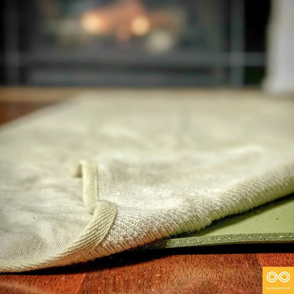 Asana 100% Hemp Yoga Mat (double layer) (24"x72") (PVC-free, Latex-free, OC Thread Option, 100% Biodegradable)