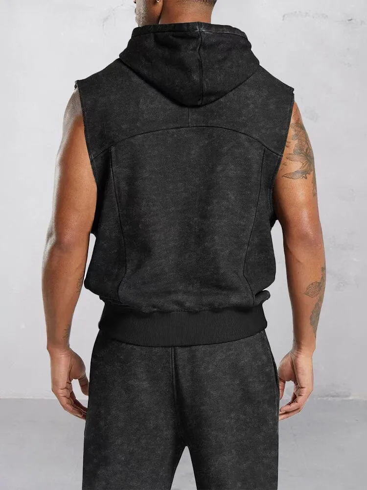Athleisure Hooded Tank Top Set