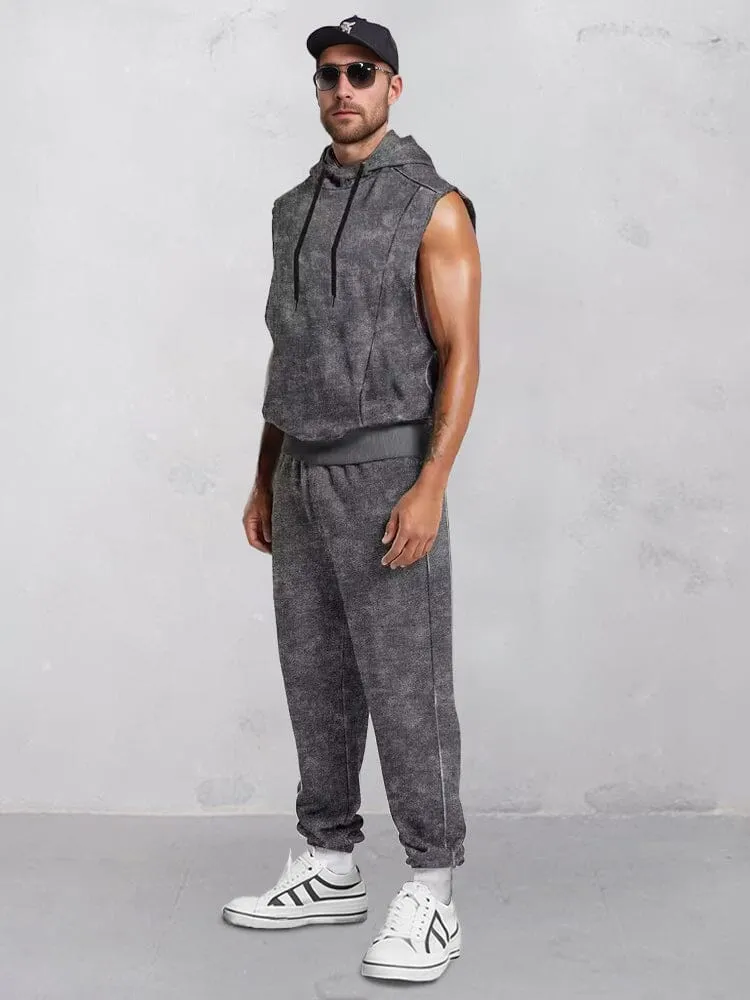 Athleisure Hooded Tank Top Set