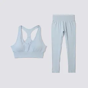 Athletic Yoga Suits Womens 2pcs Seamless Sport Bra & Leggings Activewear Wholesale Workout Clothes