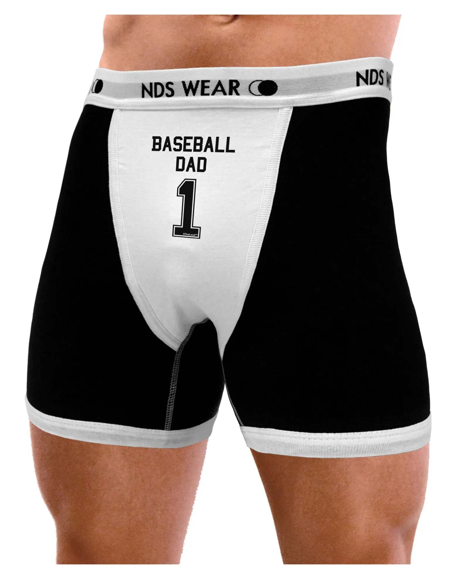 Baseball Dad Jersey Mens NDS Wear Boxer Brief Underwear by TooLoud