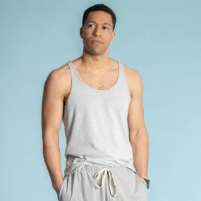 BEAU 100% Organic Prima Cotton Racer Back Tank Top (Breathable)