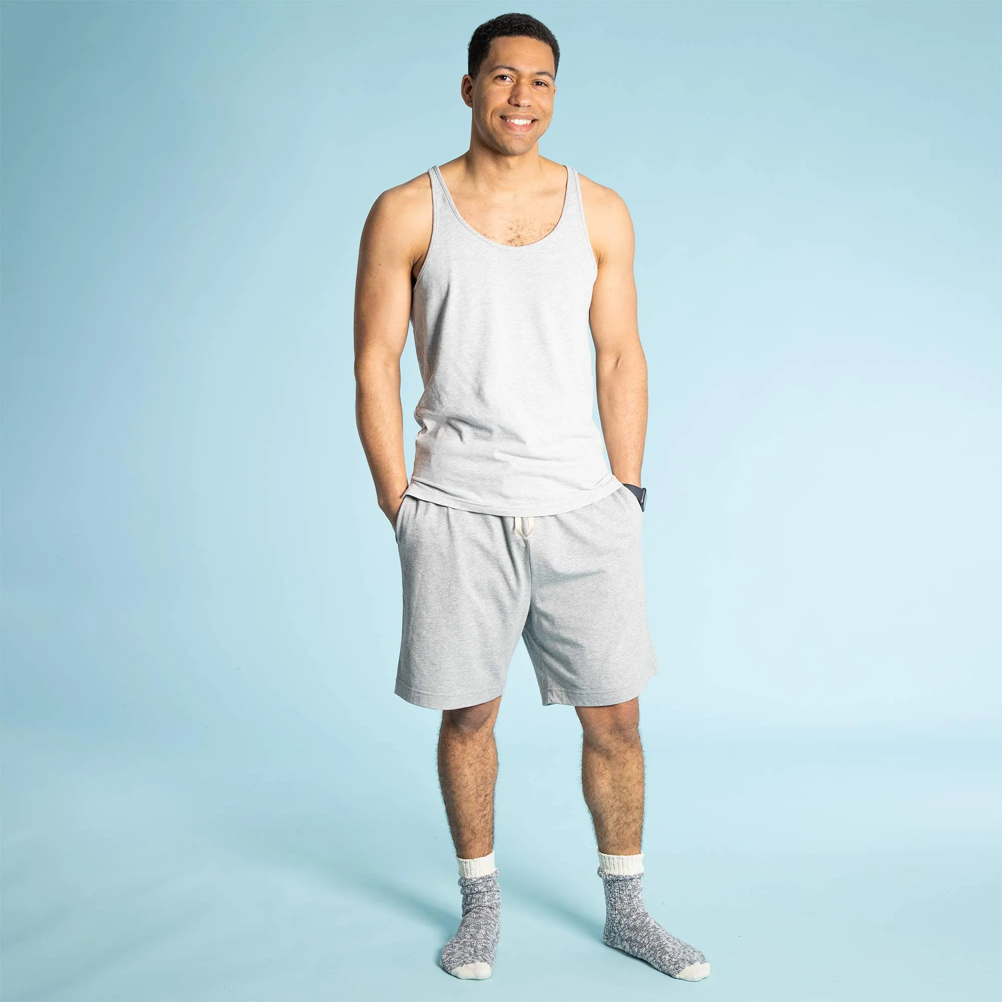 BEAU 100% Organic Prima Cotton Racer Back Tank Top (Breathable)