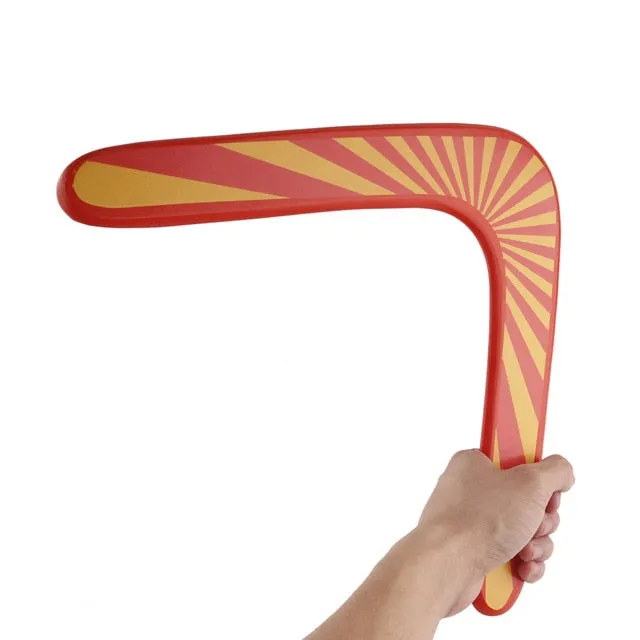 Boomerang toy flying