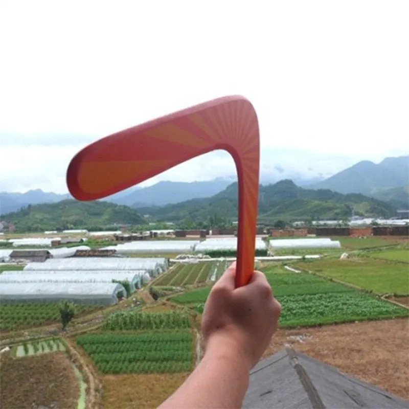 Boomerang toy flying