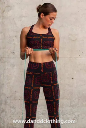 D&D Print Two-Piece Workout Outfit