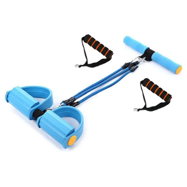 Fitness Pedal Exerciser Resistance Bands Body Trimmer Chest Expander Sit-up Pulling Rope Home Fitness Equipment 3 Using Way