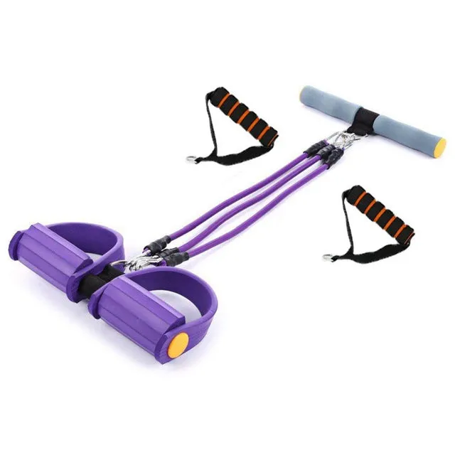 Fitness Pedal Exerciser Resistance Bands Body Trimmer Chest Expander Sit-up Pulling Rope Home Fitness Equipment 3 Using Way