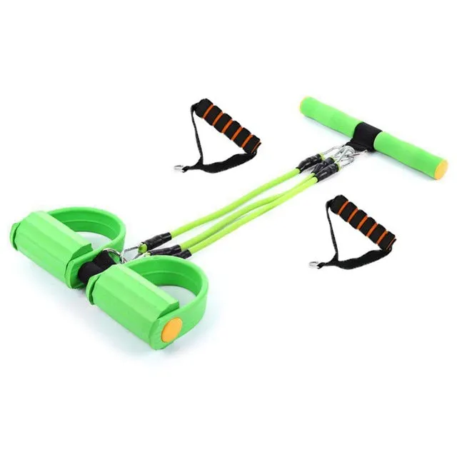 Fitness Pedal Exerciser Resistance Bands Body Trimmer Chest Expander Sit-up Pulling Rope Home Fitness Equipment 3 Using Way