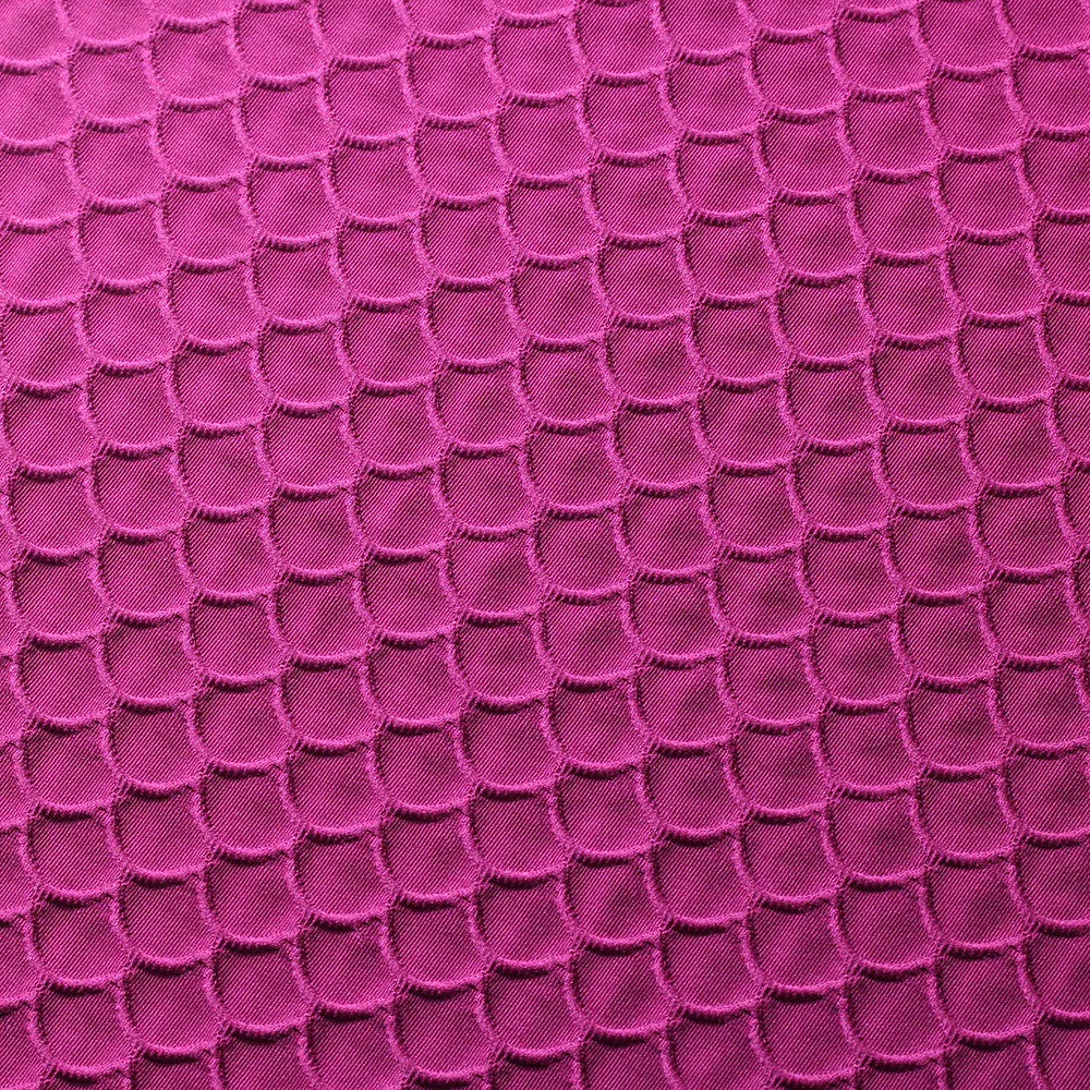 Fuchsia Scallop TikTok Nylon Spandex Fabric