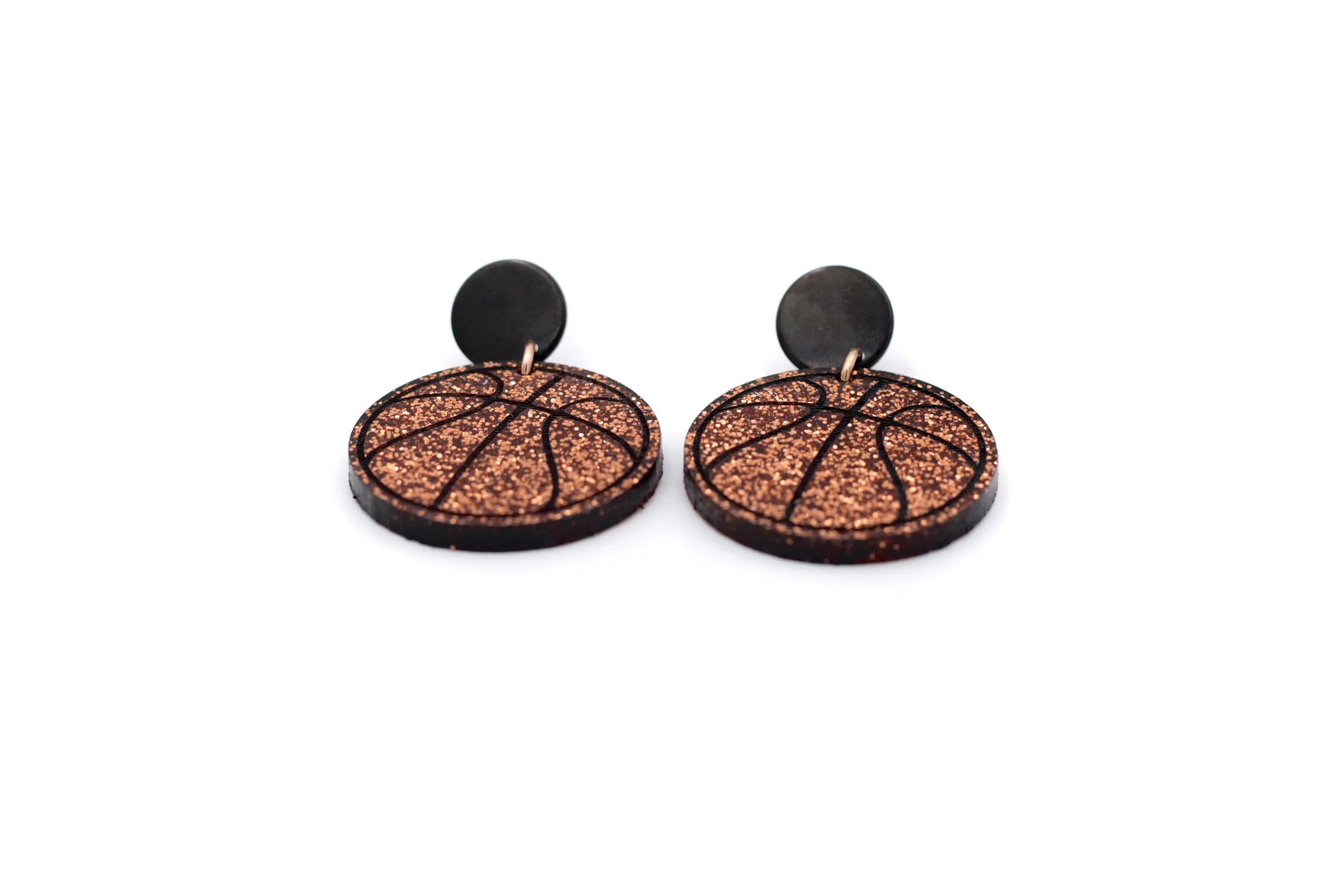 Glitter Basketball Dangles