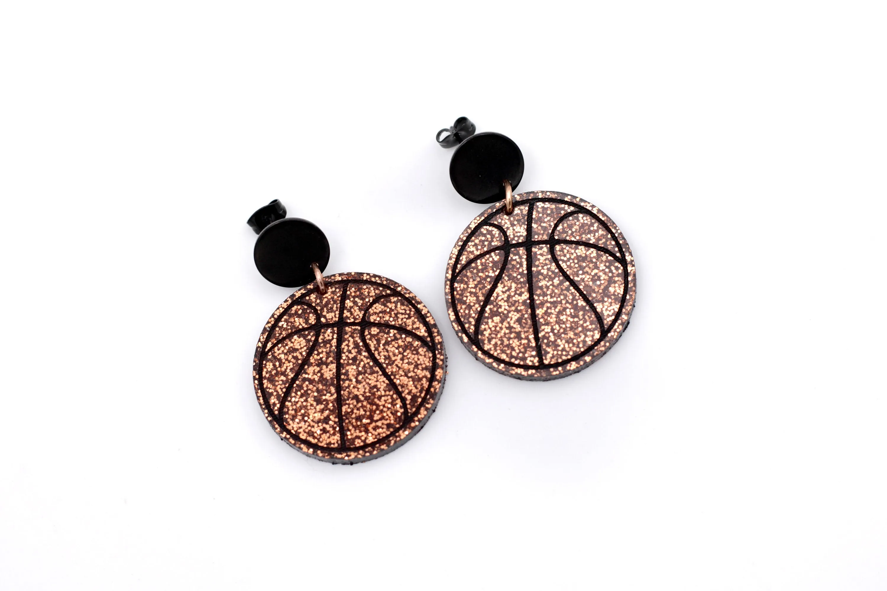 Glitter Basketball Dangles
