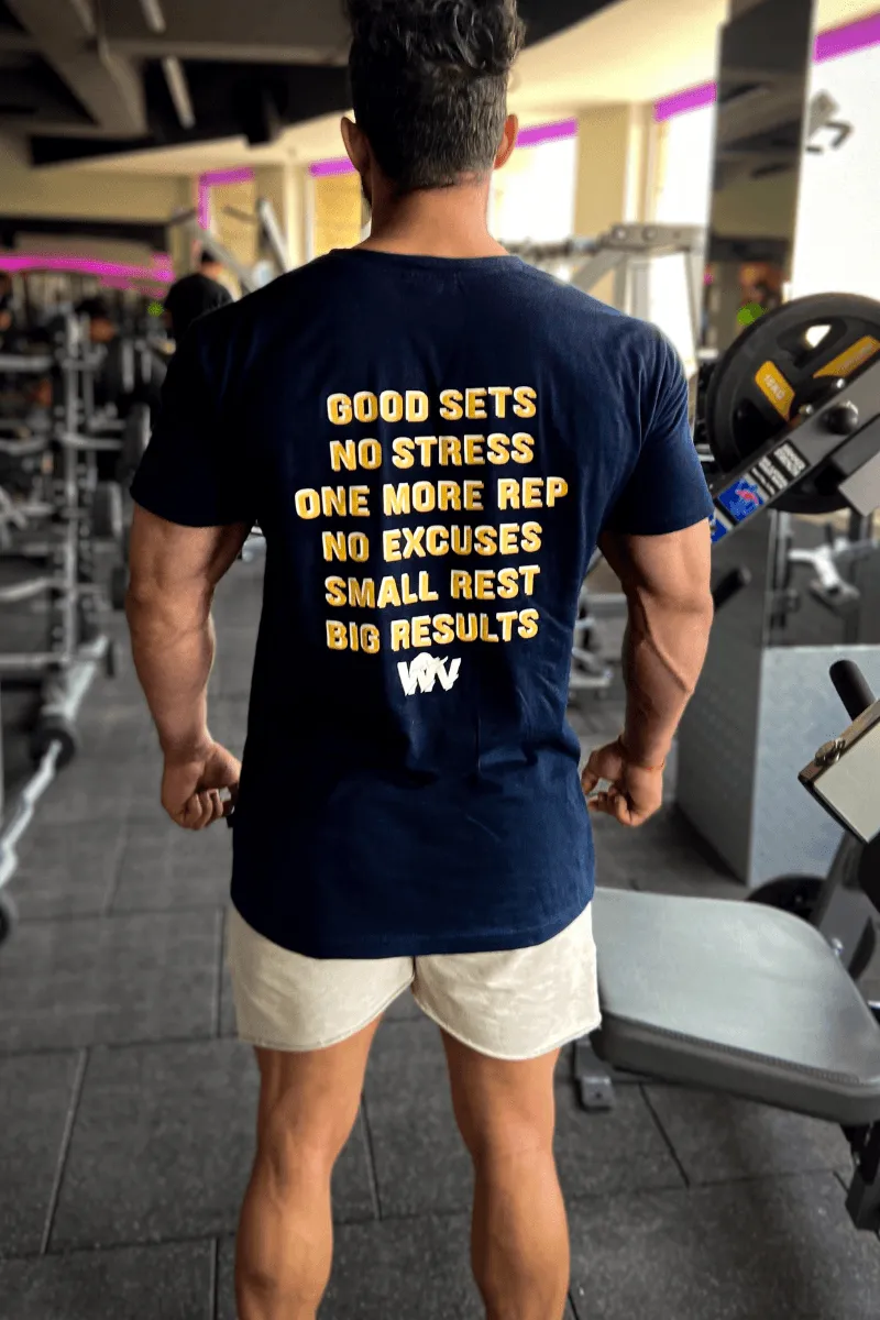 Good Sets No Stress T-shirt (Navy Blue)