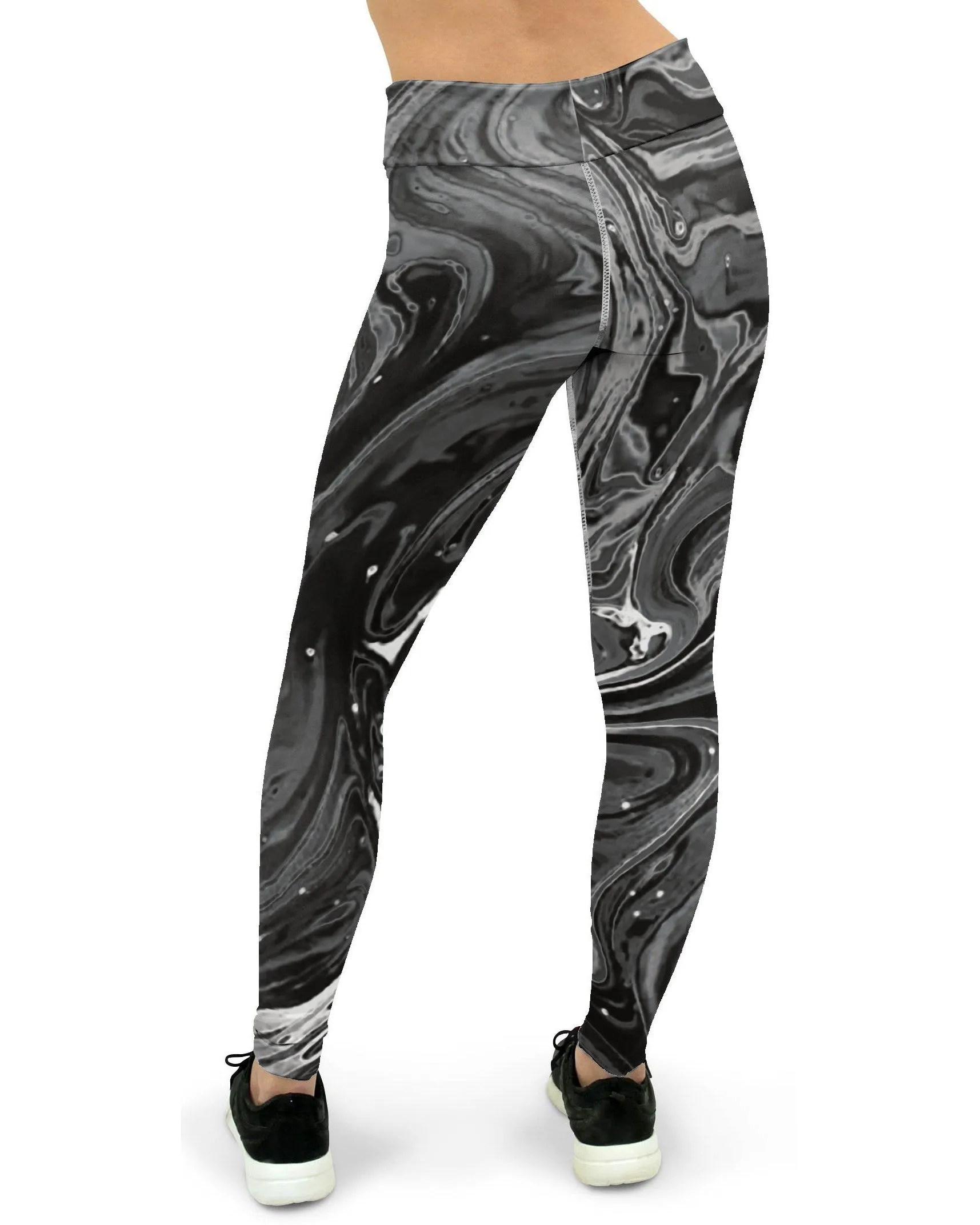 Grey Swirl Yoga Pants