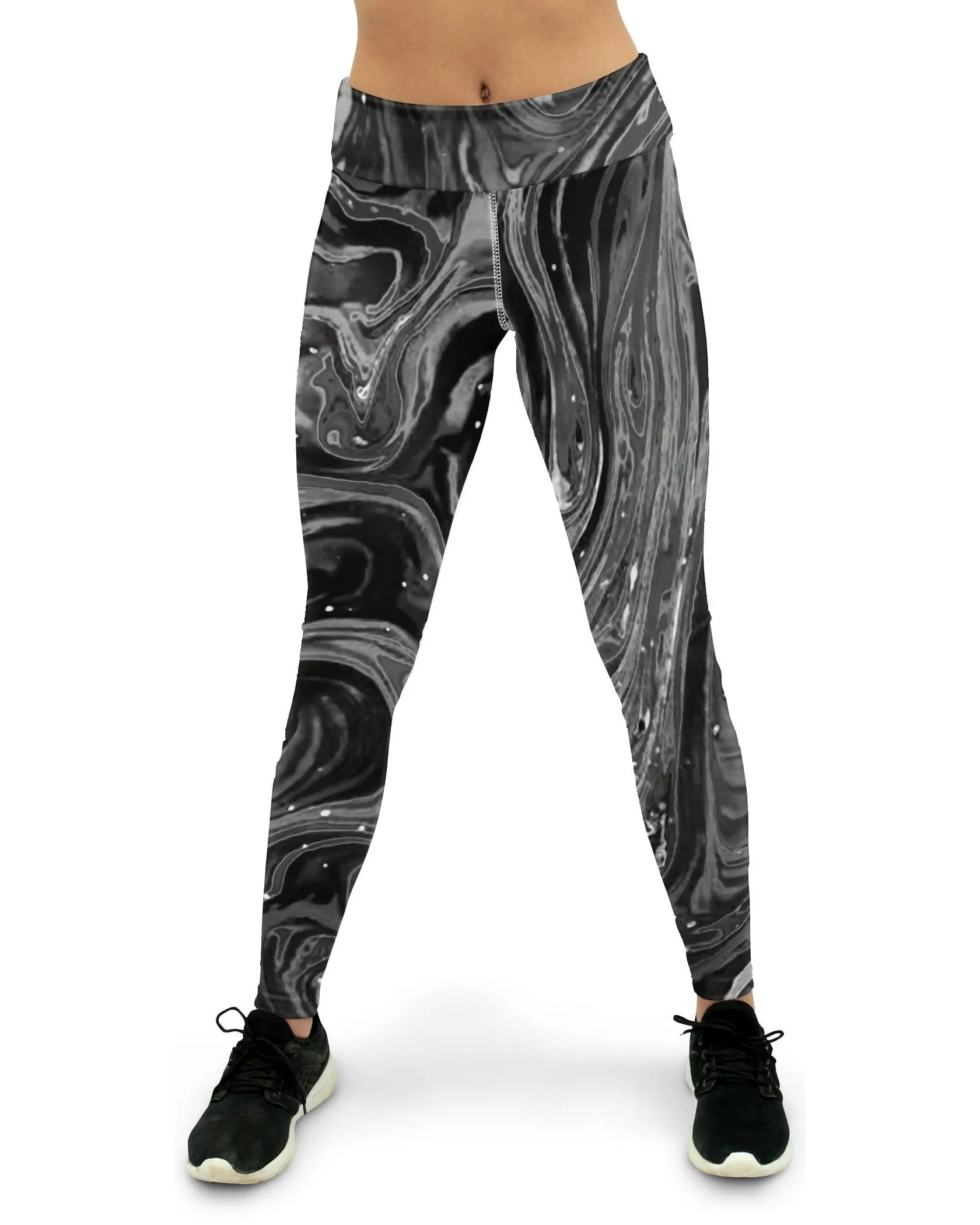 Grey Swirl Yoga Pants