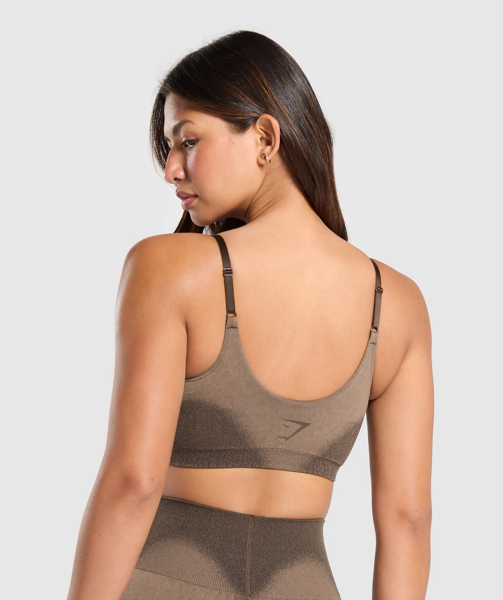 Gymshark Blur Seamless Bralette - Archive Brown/Soul Brown
