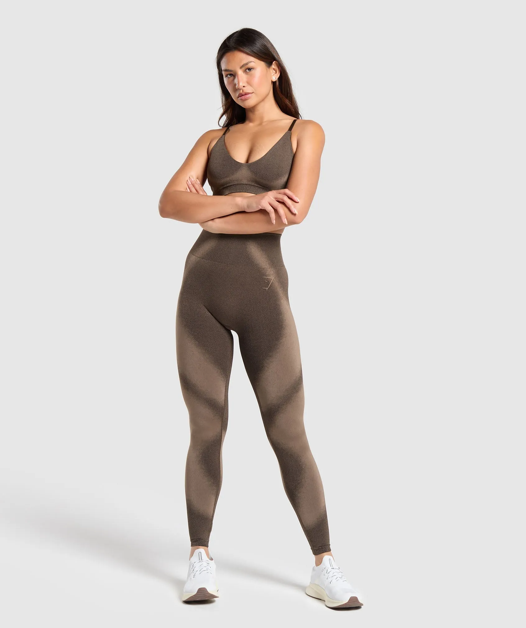 Gymshark Blur Seamless Bralette - Archive Brown/Soul Brown