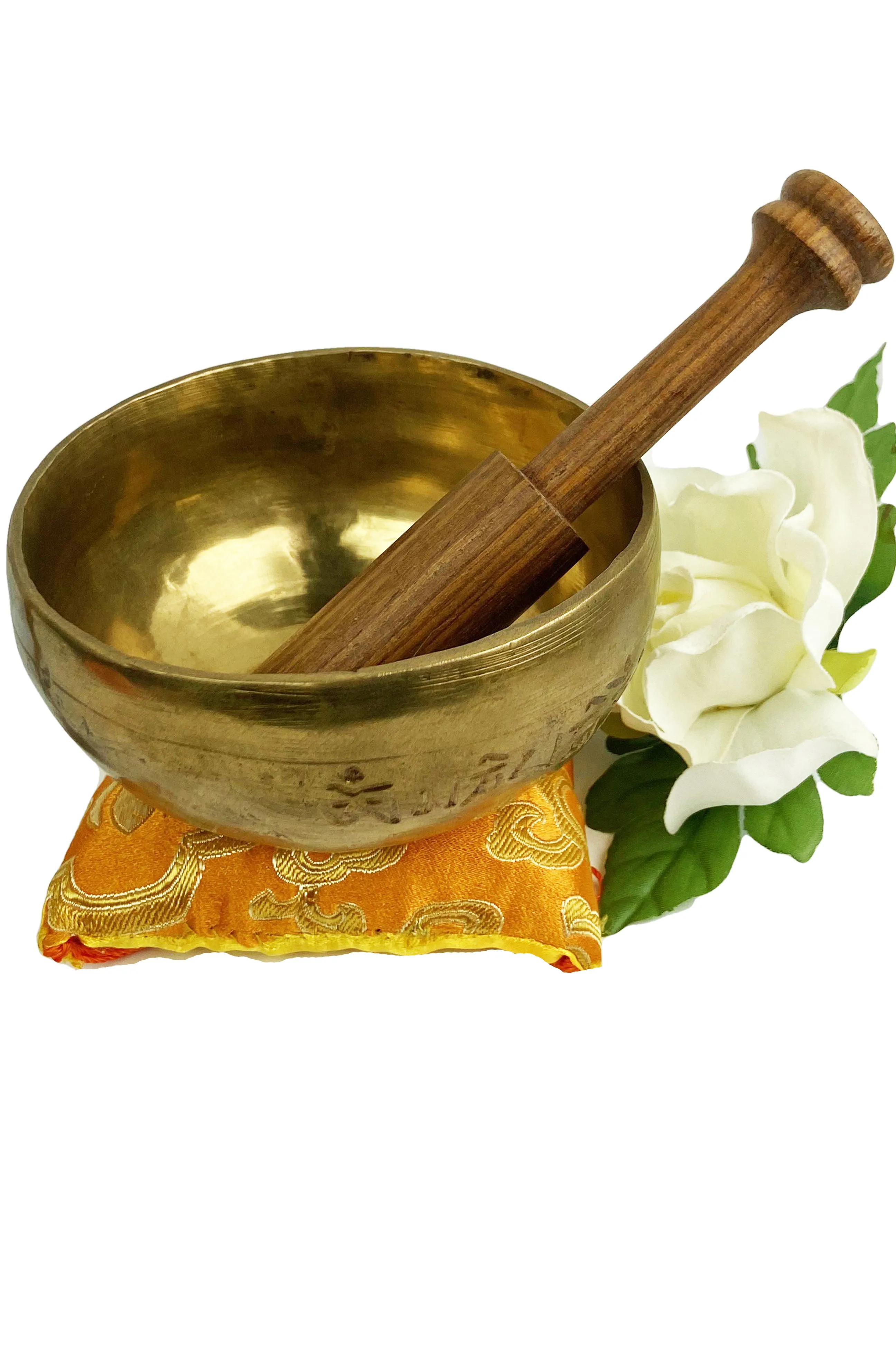 Hand Pounded 'Om Mani Padme Hum' Mantra Healing Singing Bowl Sets From Nepal