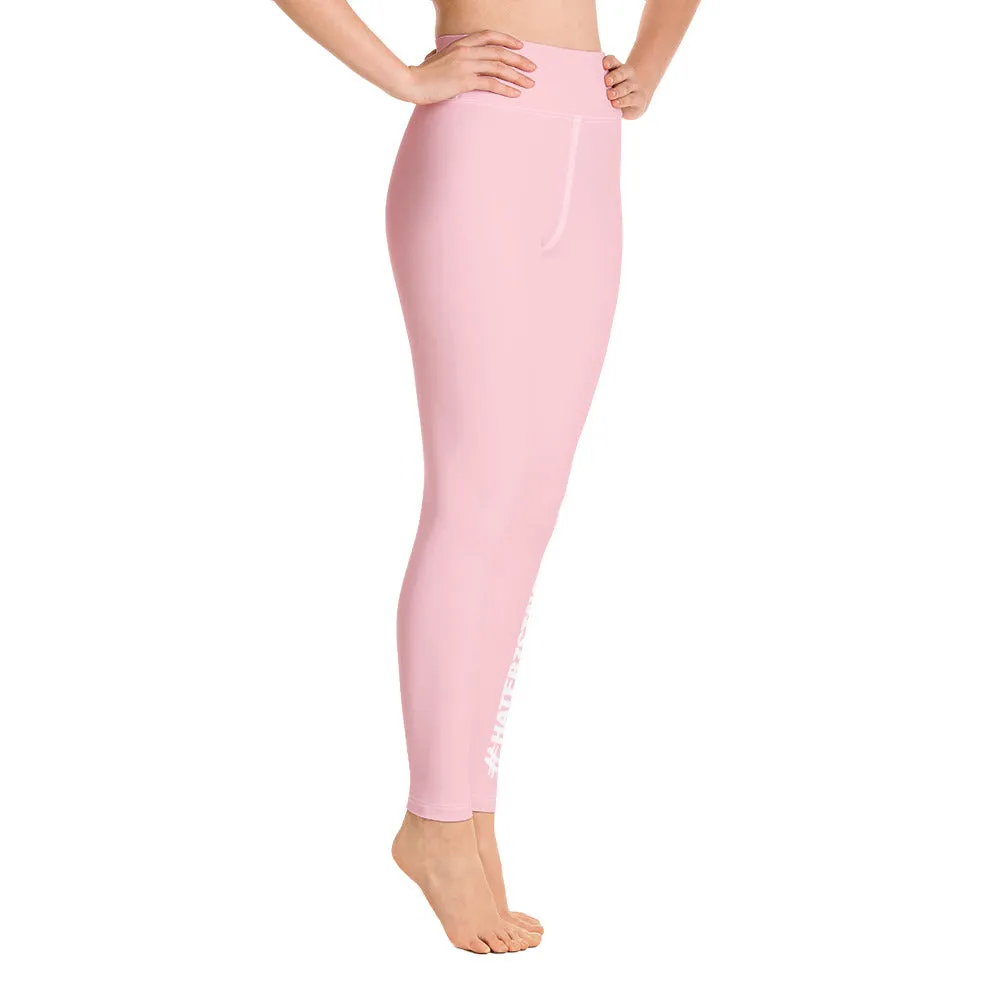 #HaterzStayBack Women's Yoga Pants (Pink)