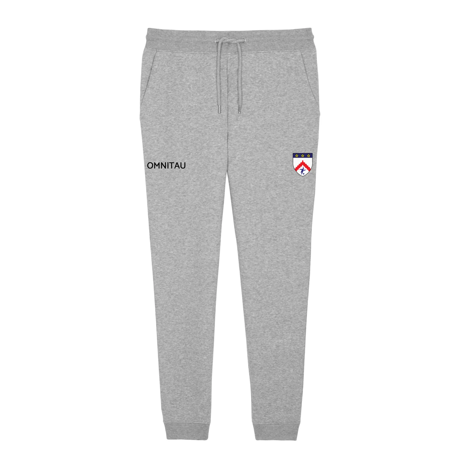 Keble College Oxford Football Men's Team Sports Organic Cotton Sweat Pants - Heather Grey
