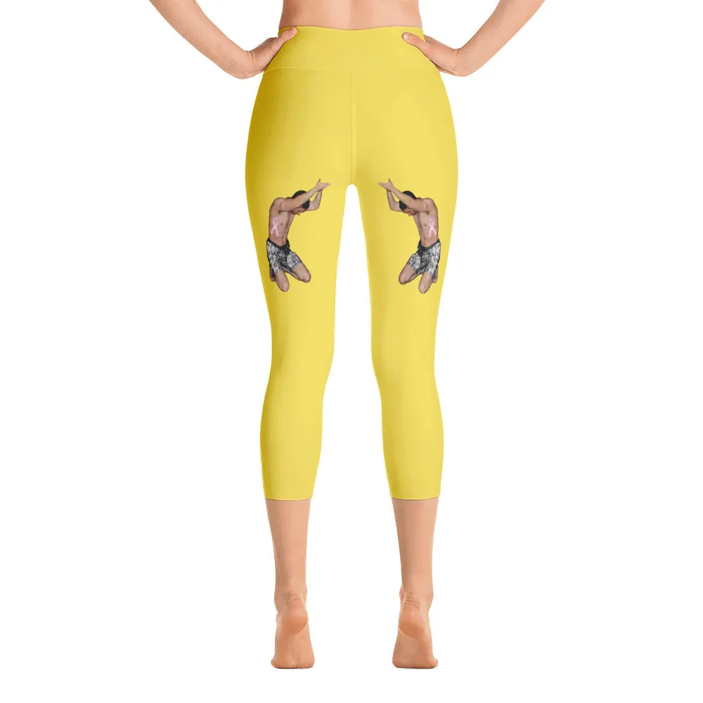 Our best viral leggings yellow woman power white letters