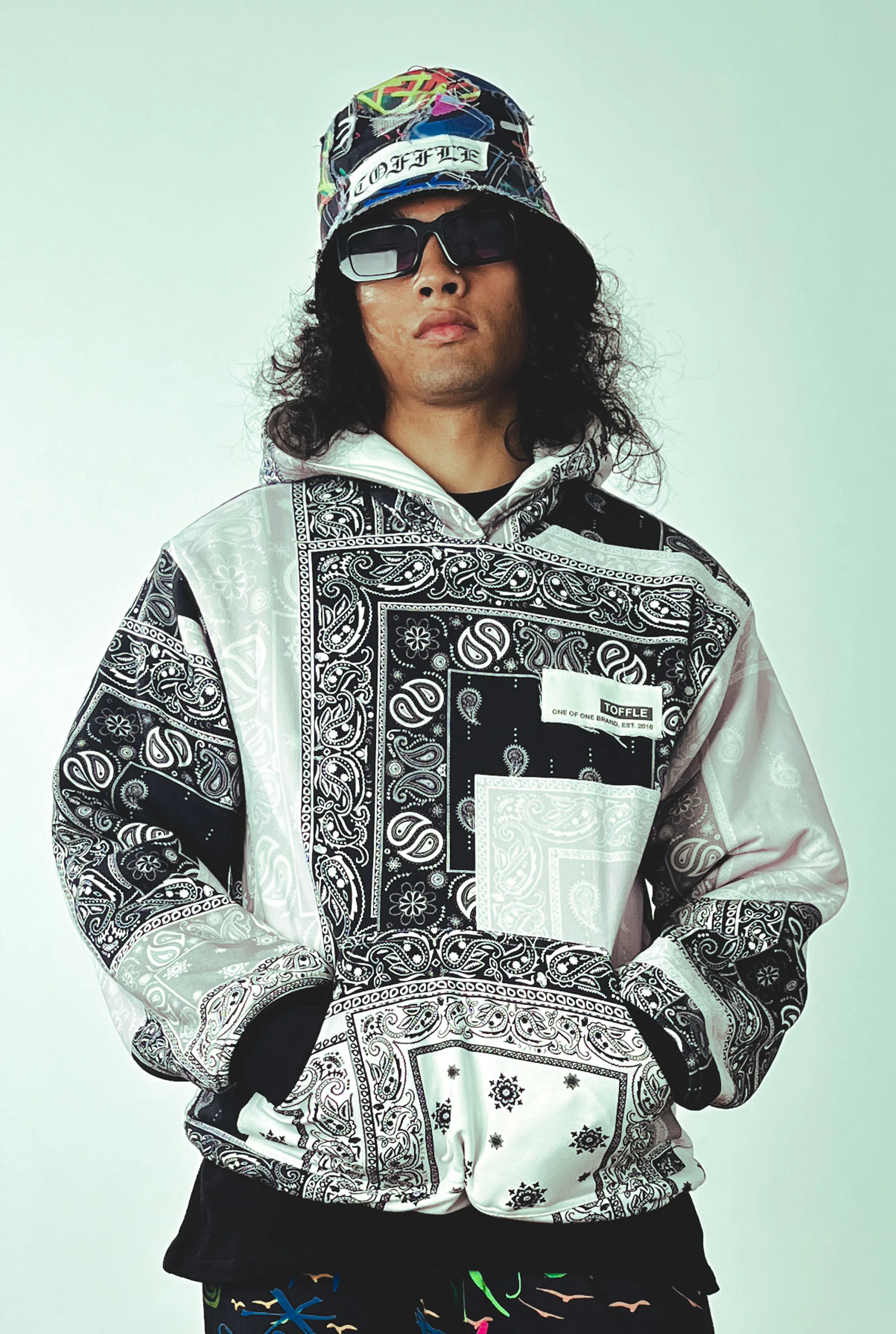 Paisley Black Hoodie