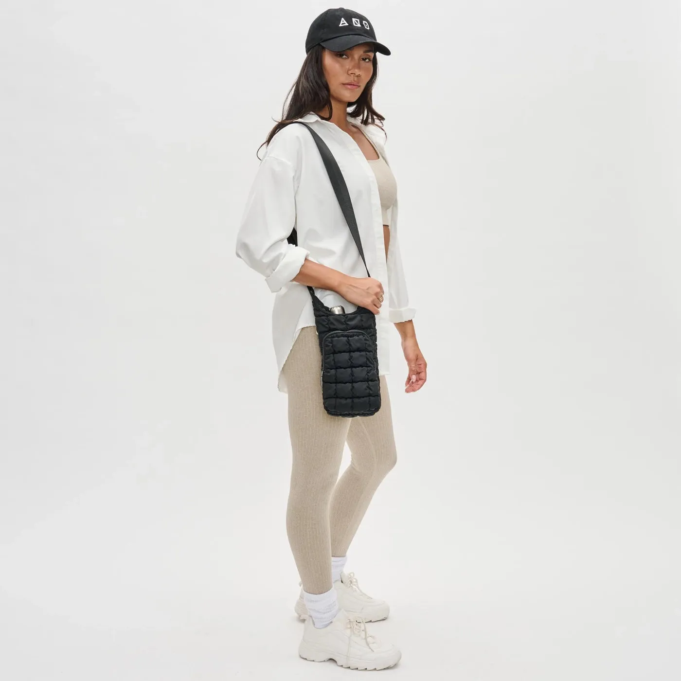 Quilted Puffer Water Bottle Crossbody