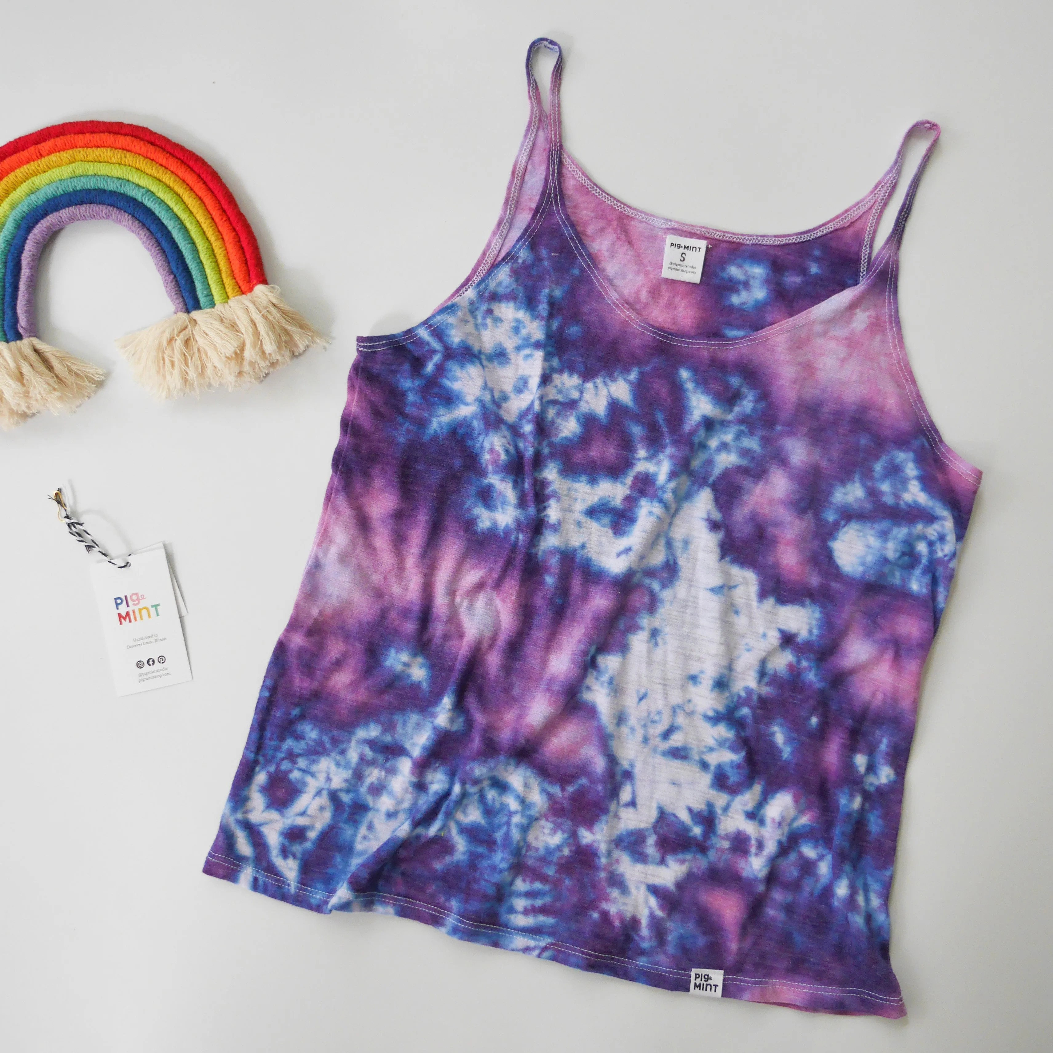 READY TO SHIP Women's Tie-Dye Slouchy Tank