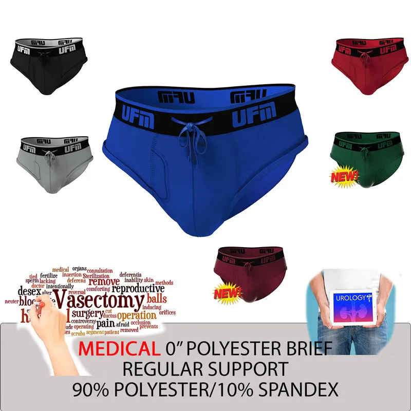REG Support 0 inch Briefs Polyester Black, Gray Red, Royal Blue  NEW Wine & Pine