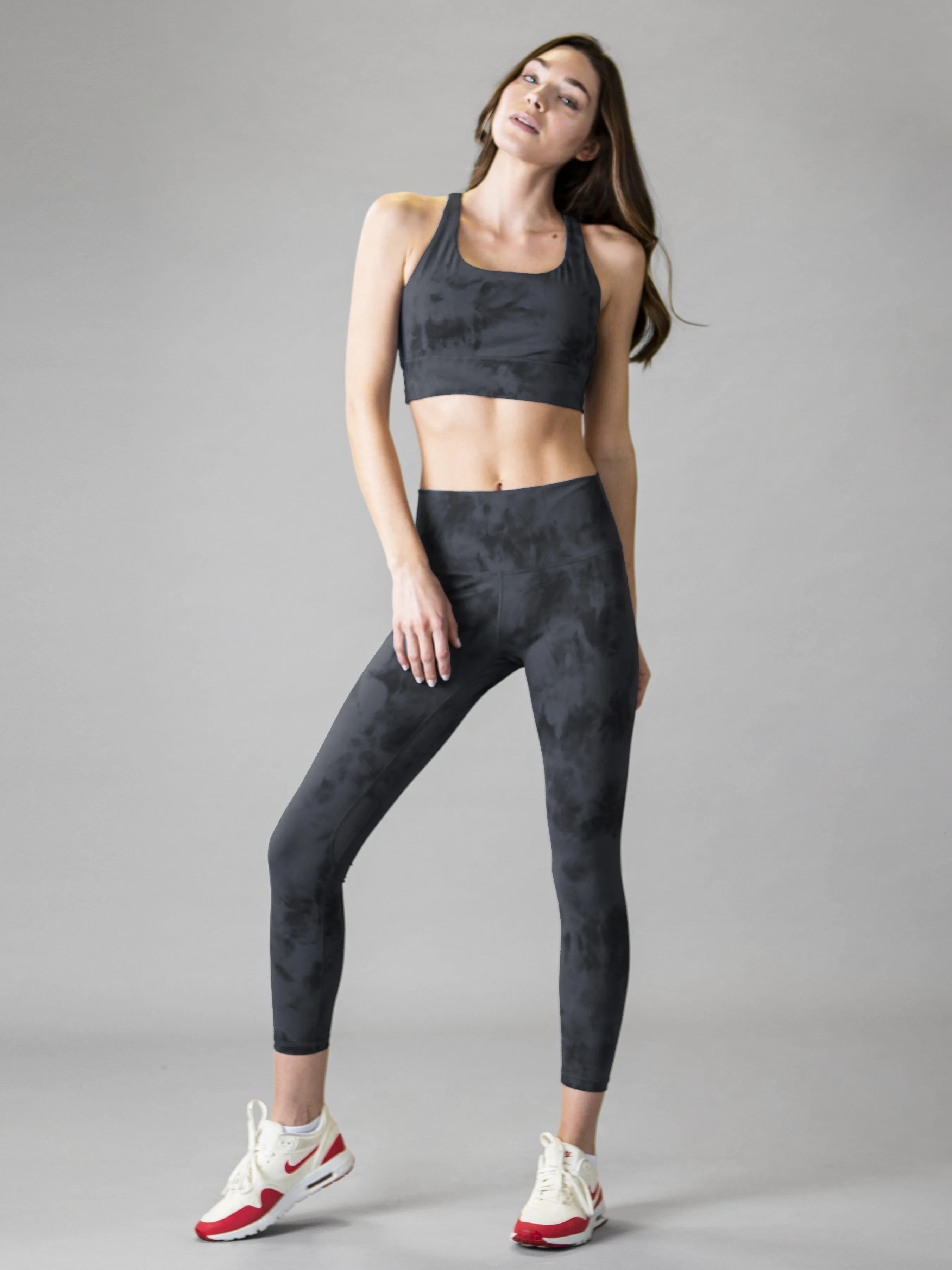 Shadow Tie Dye Leggings - Midnight Glow