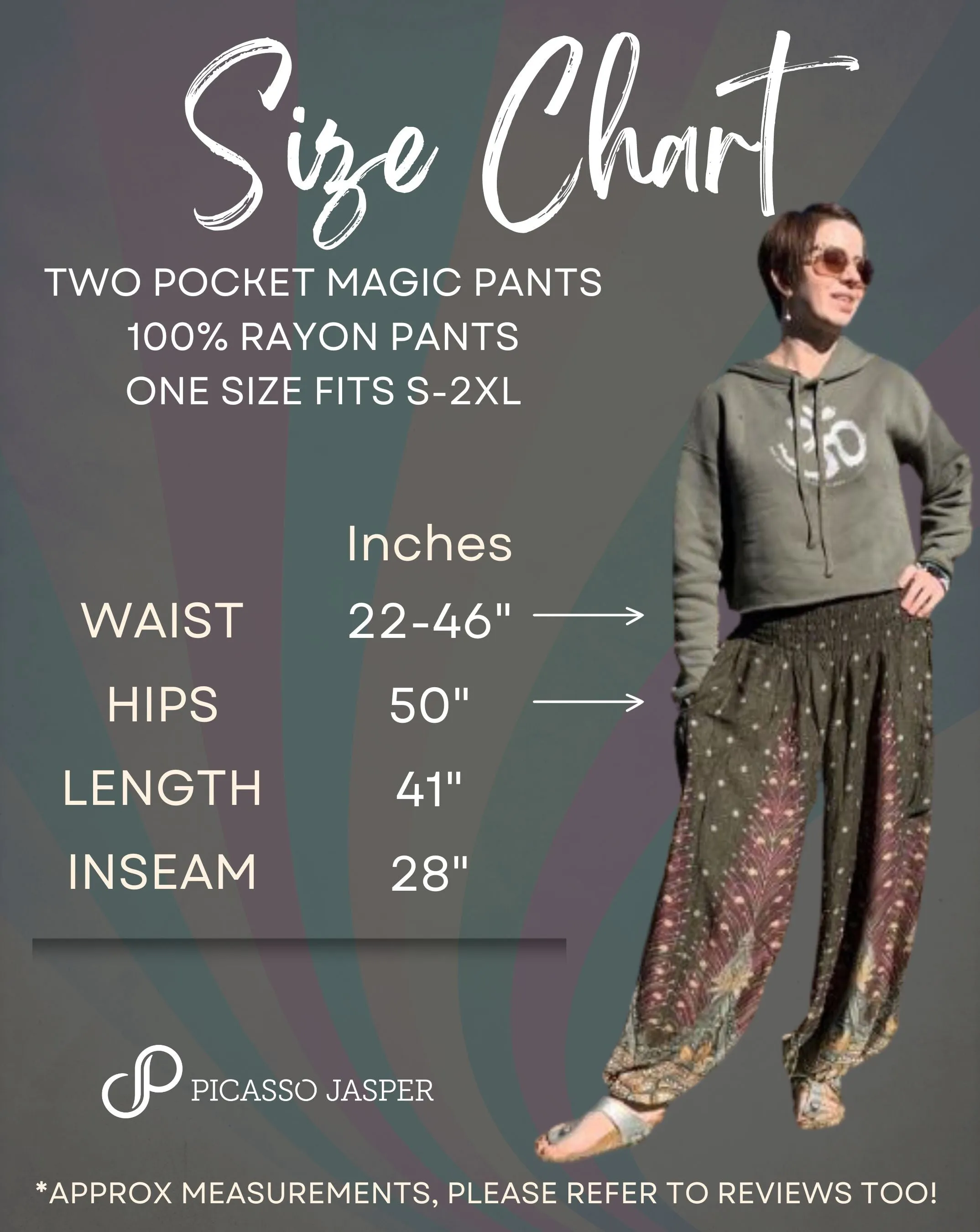 TWO Pocket Magic Feather Pant
