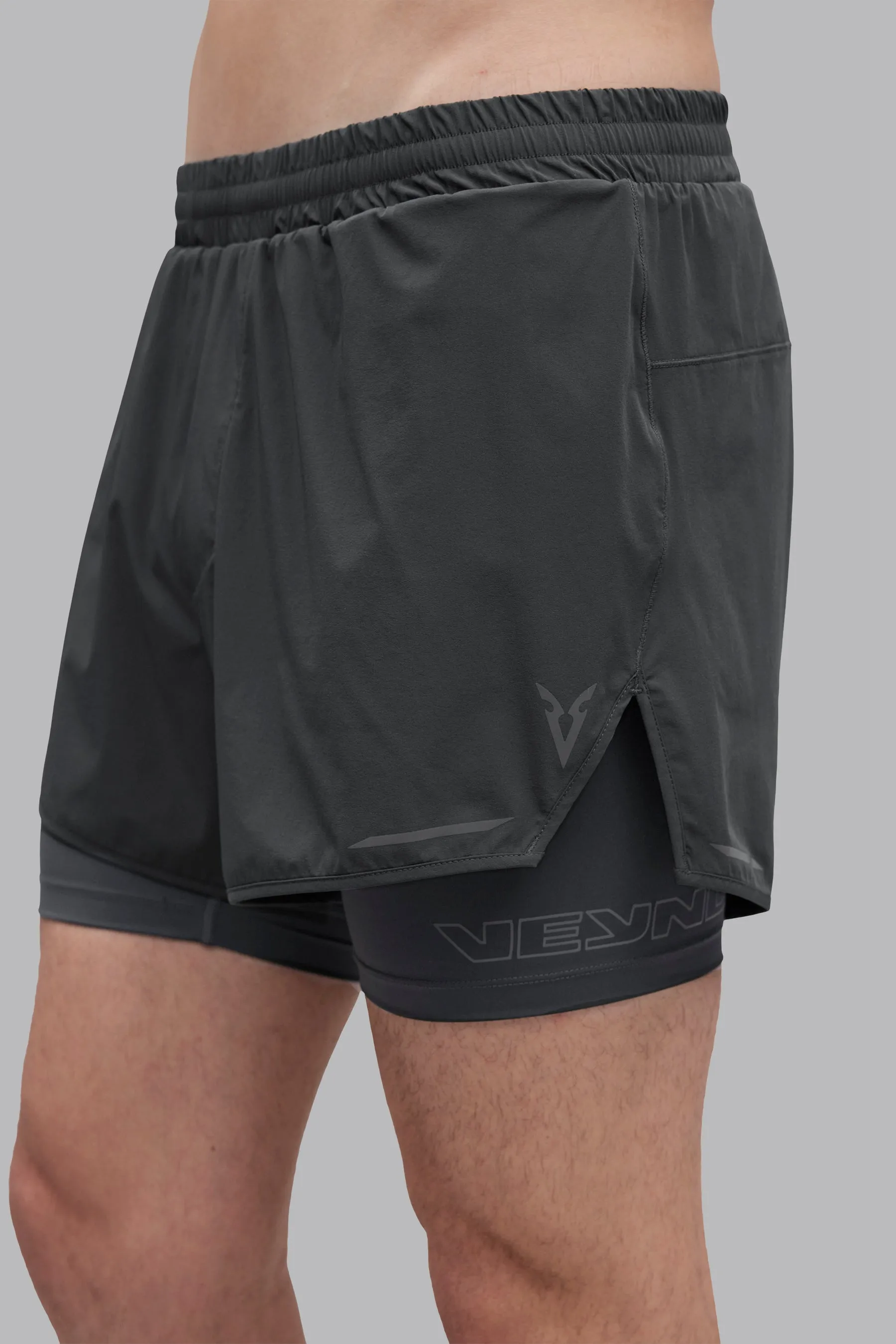 V_LYTE 5" 2-IN-1 SHORTS - Dark Gray