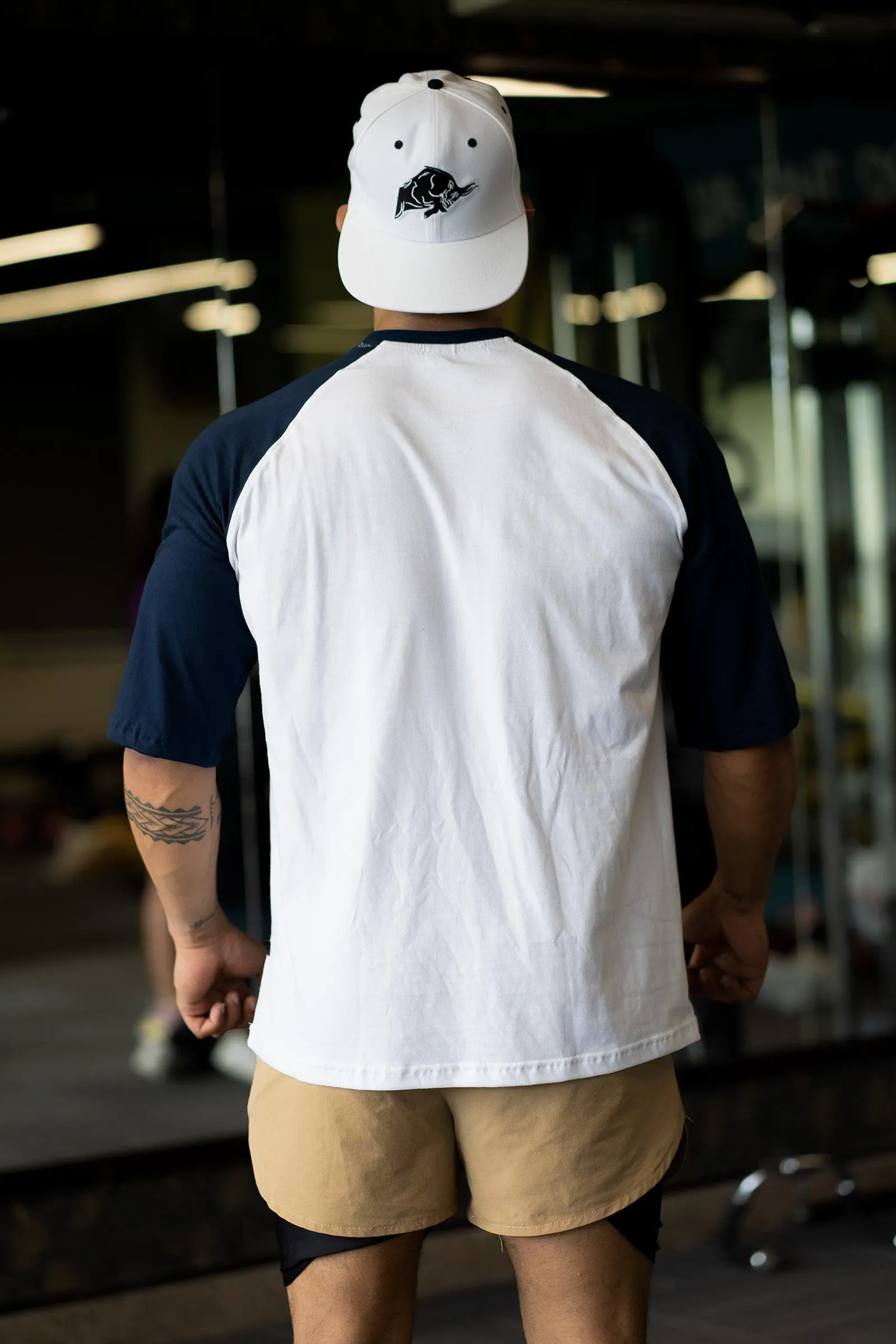 WILD Printed Dual Tone Oversized T-shirt (WHITE)