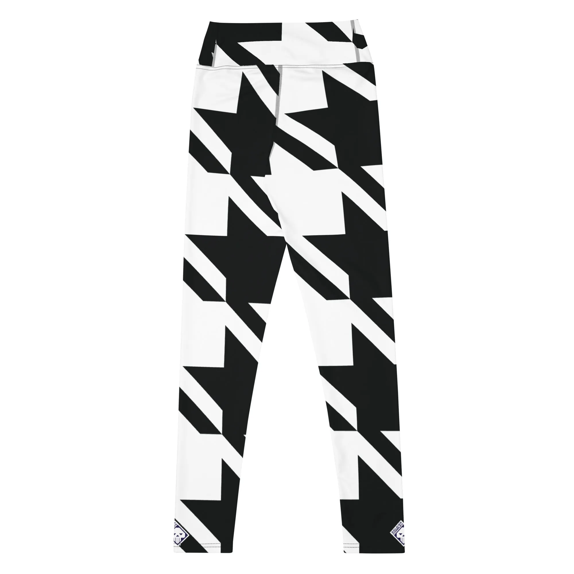 Womens High Waist Houndstooth Yoga Pants Leggings 001