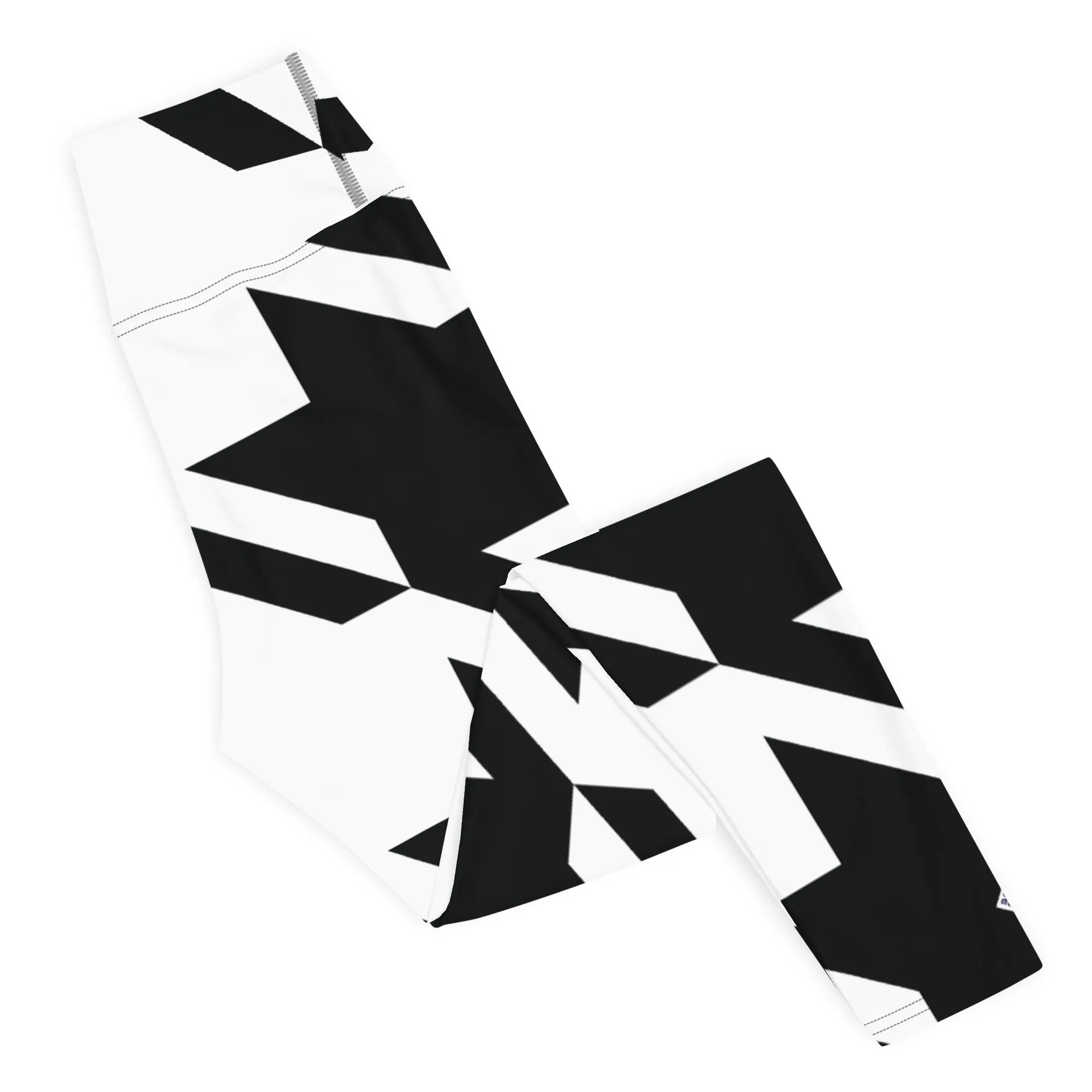 Womens High Waist Houndstooth Yoga Pants Leggings 001