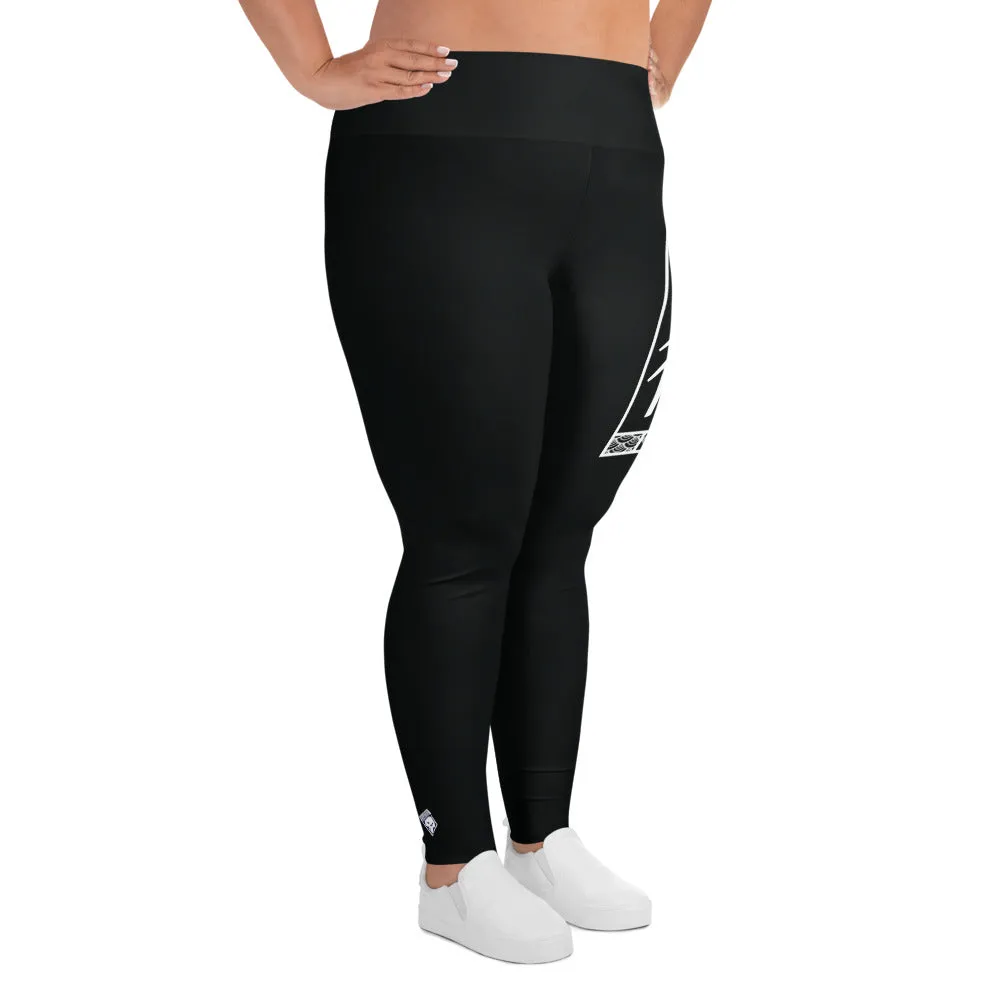 Women's Plus Size Yoga Pants Workout Leggings For Jiu Jitsu 015 - Noir