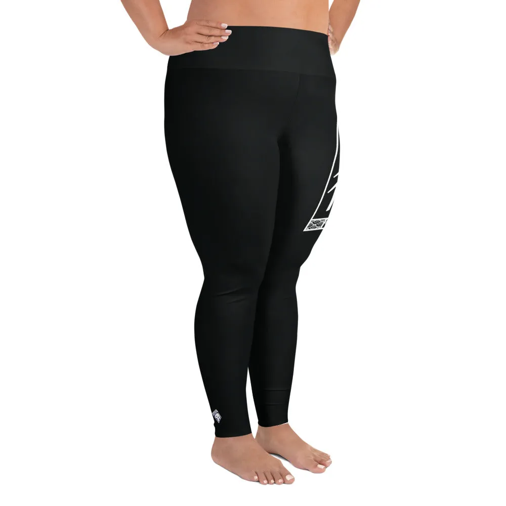 Women's Plus Size Yoga Pants Workout Leggings For Jiu Jitsu 015 - Noir