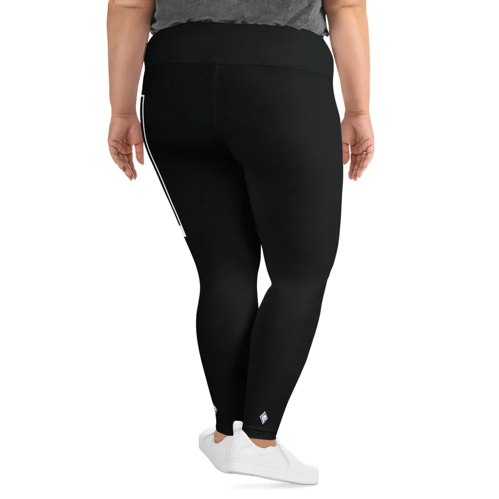 Women's Plus Size Yoga Pants Workout Leggings For Jiu Jitsu 015 - Noir