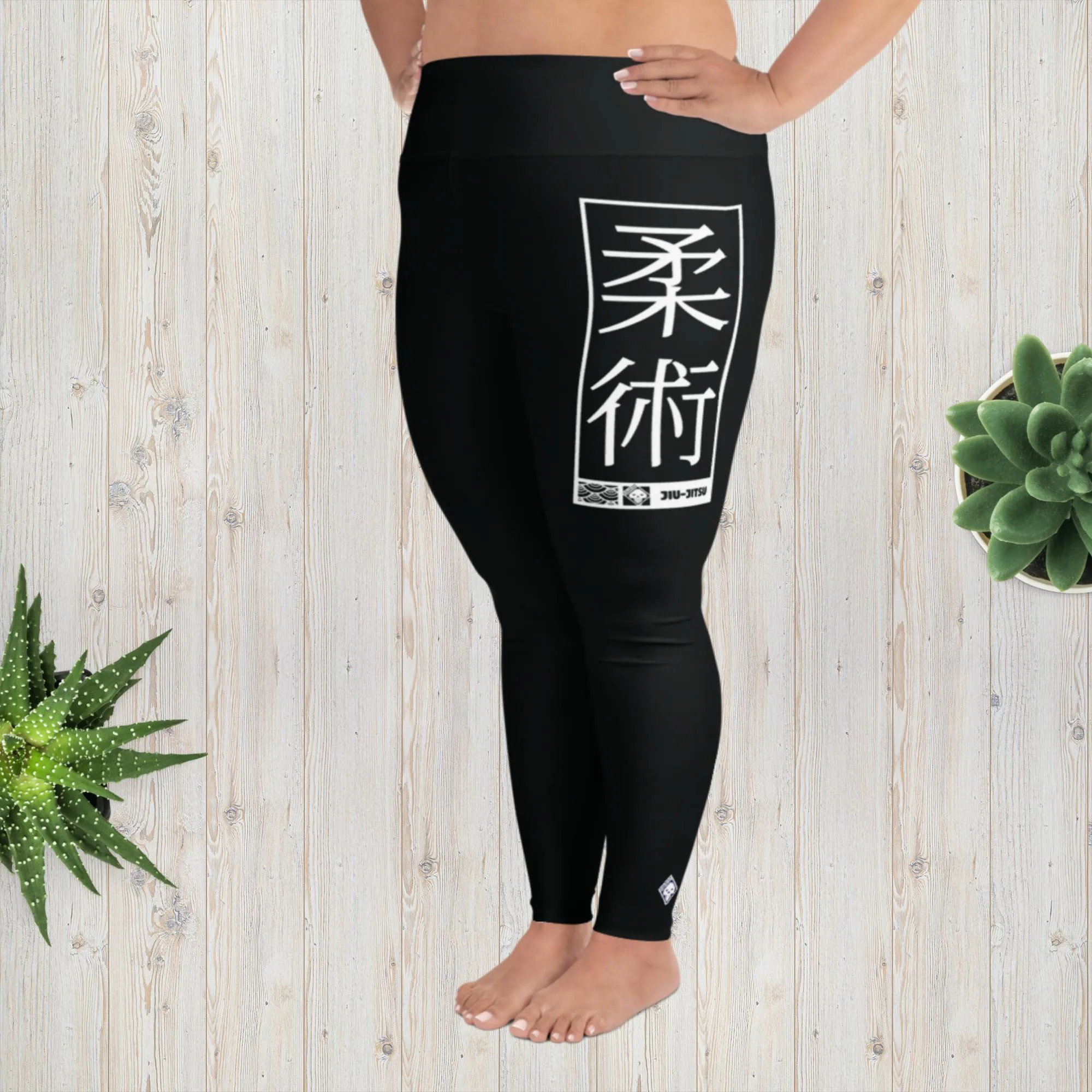 Women's Plus Size Yoga Pants Workout Leggings For Jiu Jitsu 015 - Noir