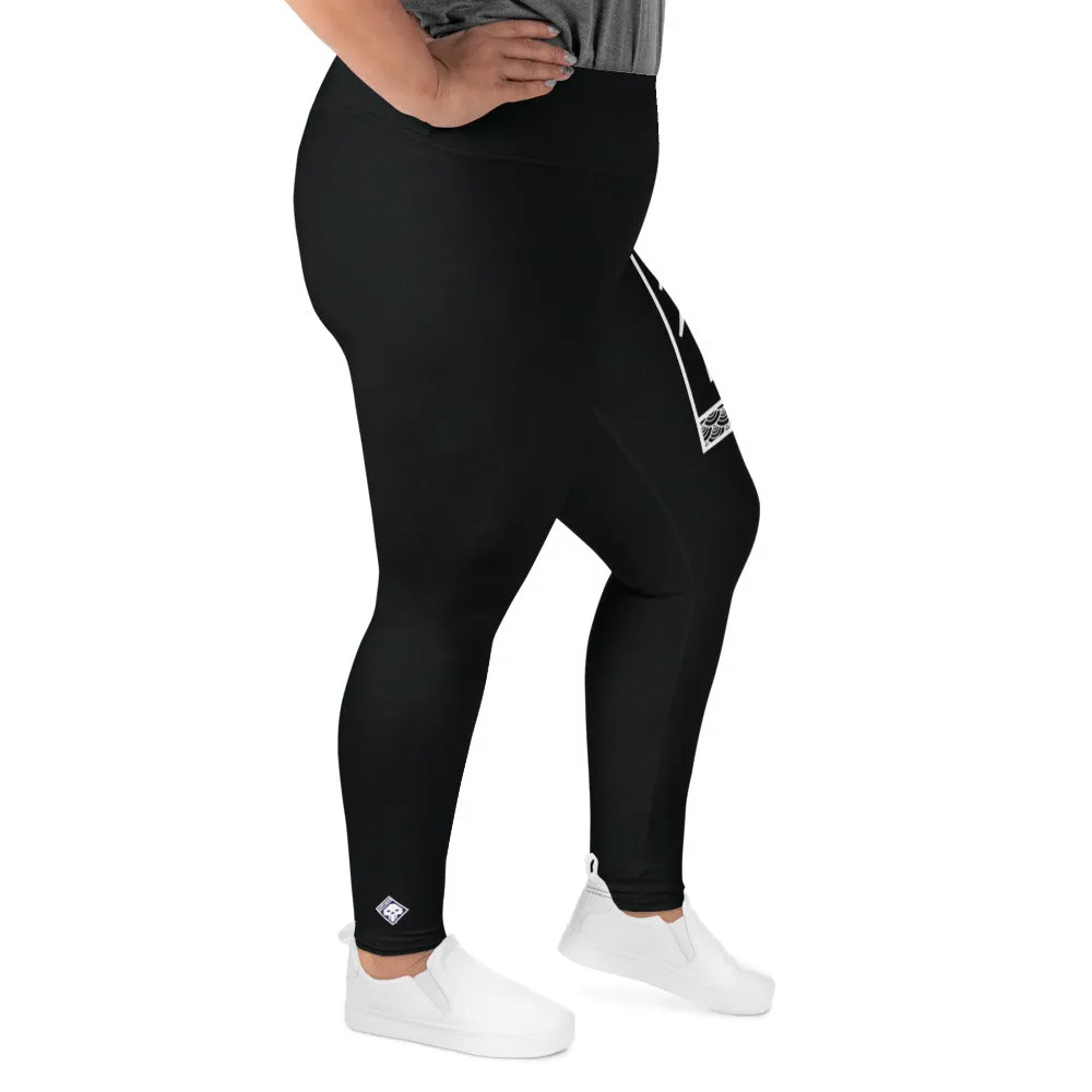 Women's Plus Size Yoga Pants Workout Leggings For Jiu Jitsu 015 - Noir