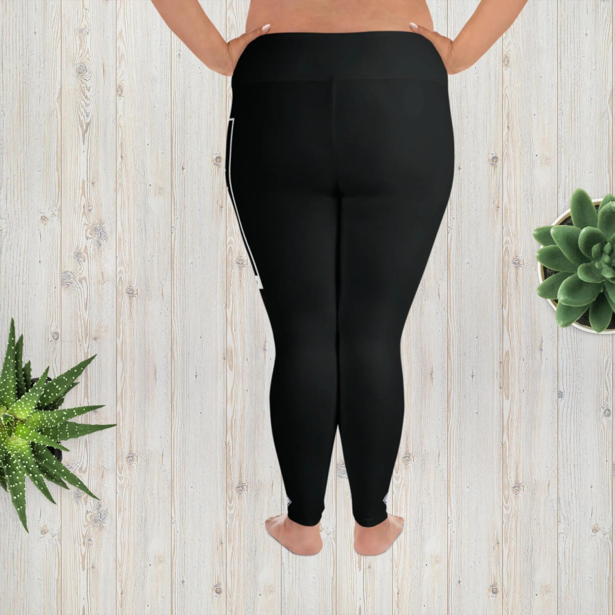 Women's Plus Size Yoga Pants Workout Leggings For Jiu Jitsu 015 - Noir
