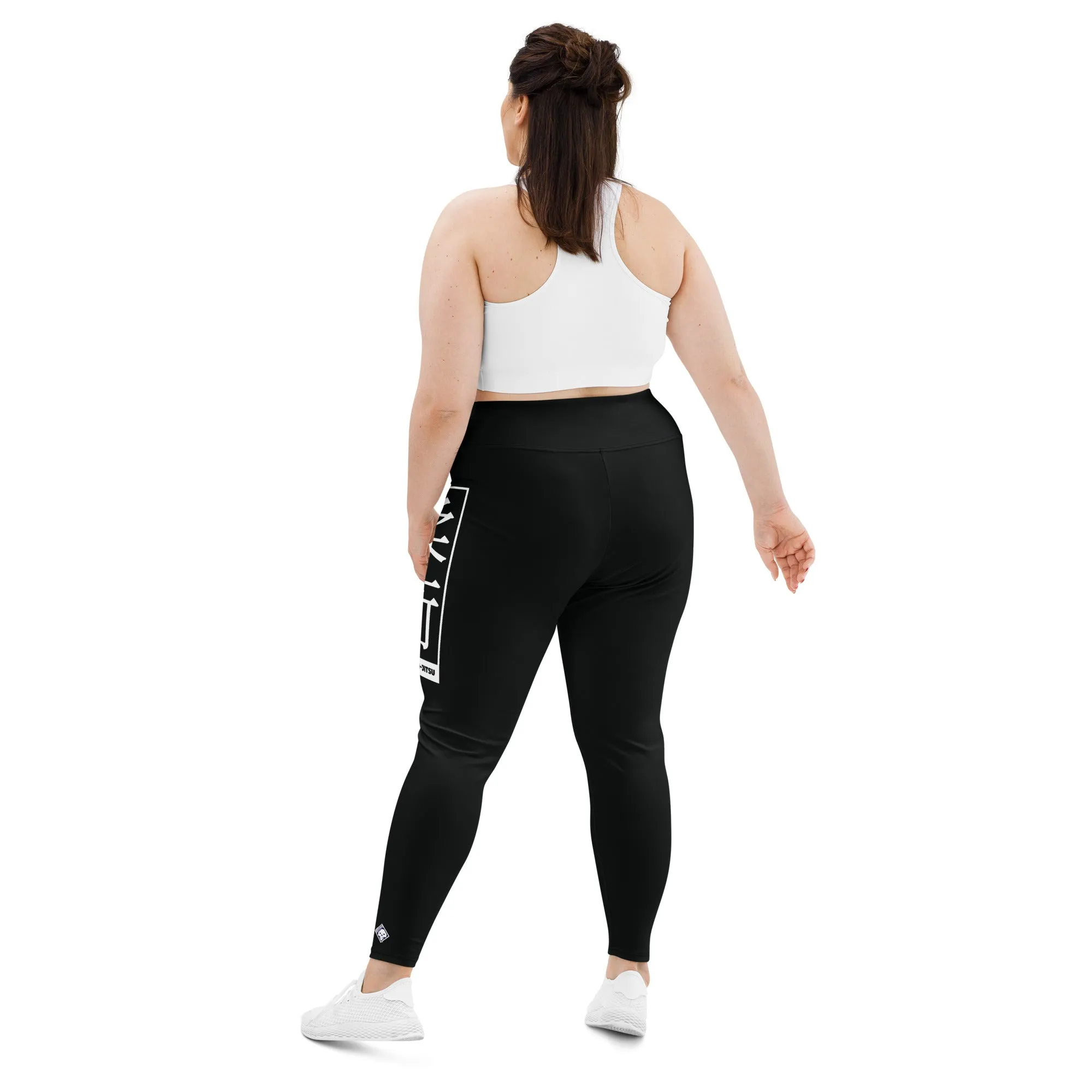 Women's Plus Size Yoga Pants Workout Leggings For Jiu Jitsu 015 - Noir