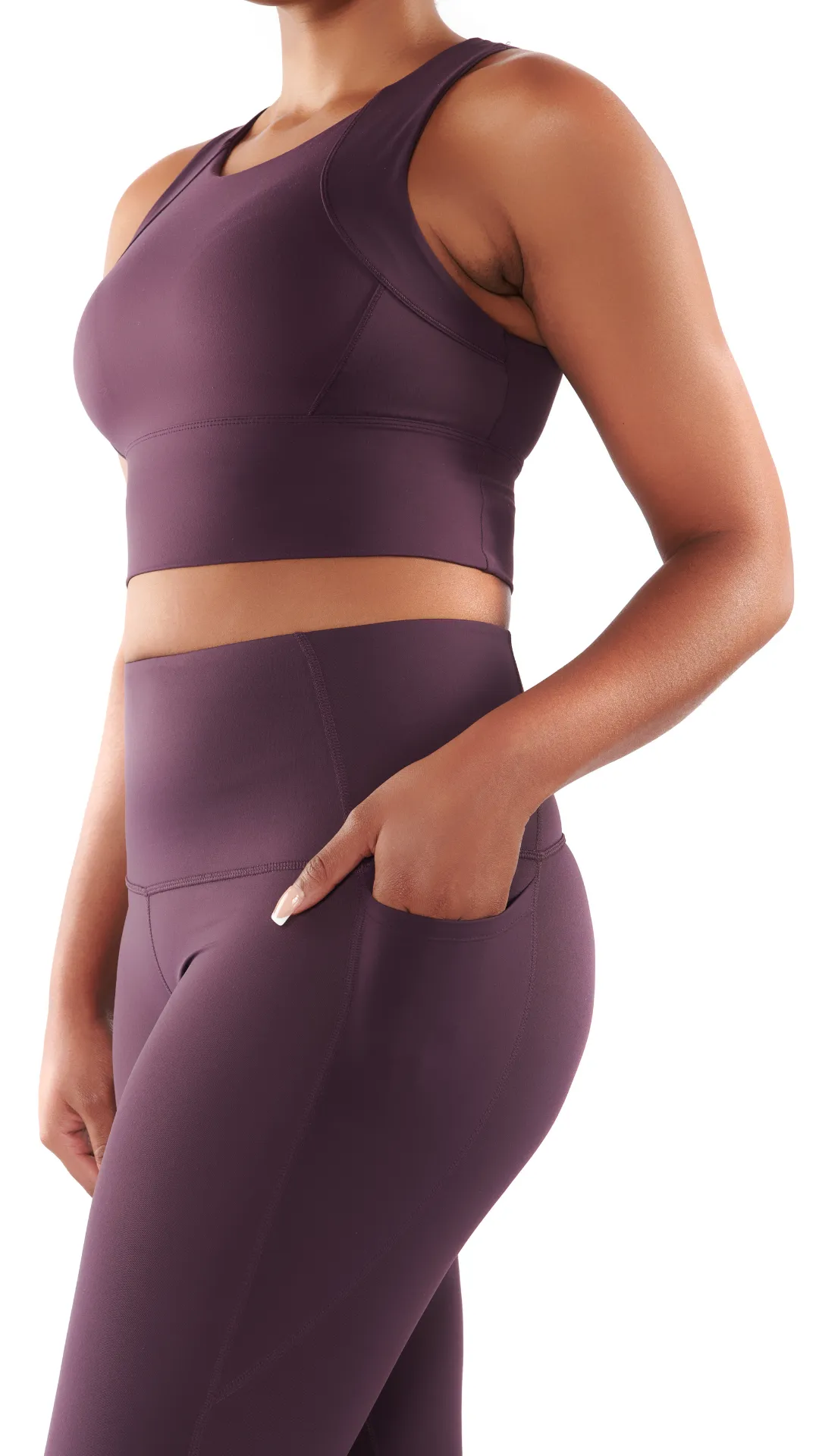 Yanta Tank Bra - Plum